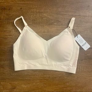 Understance No-Bra BreatheEasy Scoop Back Tank, Champagne Pink size S / NWT